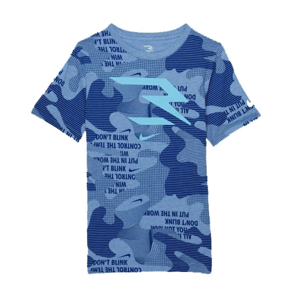 ❤️ NIKE BOYS SHIRT 3BRAND Kids Training Camp Camo Tee small